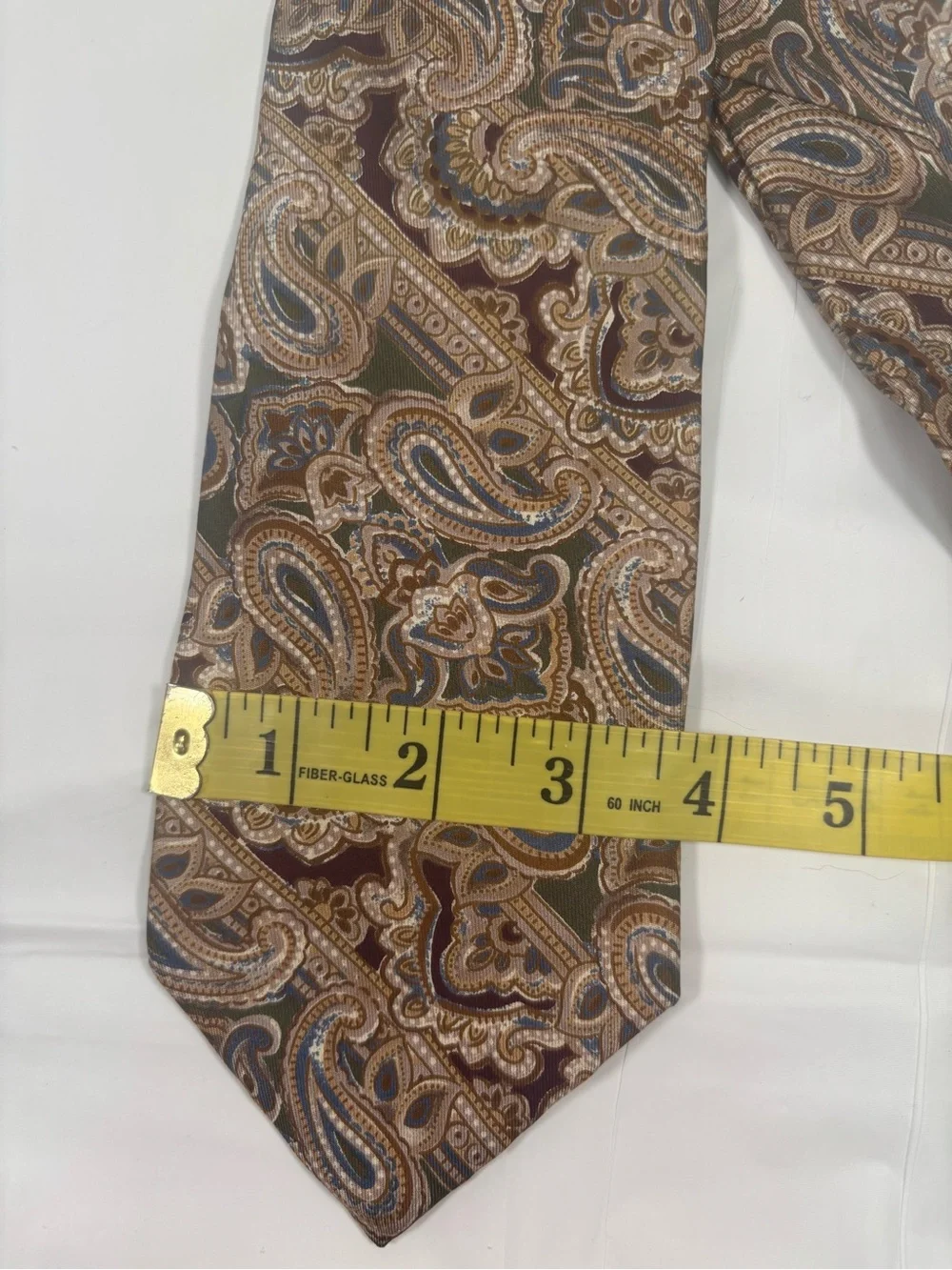 Christian Dior Monsieur Silk Tie Vintage Paisley Gold Red
